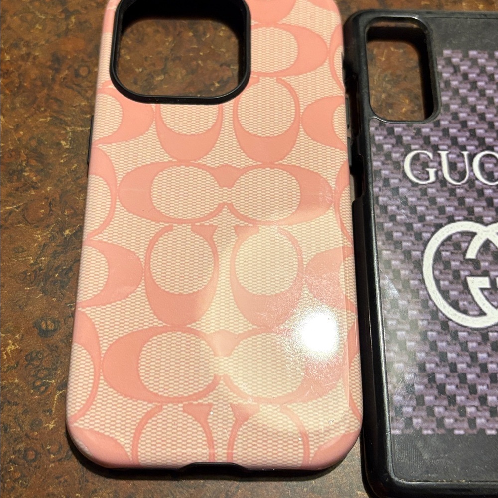 New listing Coach  Brown and Tan iPhone Case with other cases